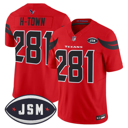 Houston Texan Janice McNair Memorial Patch Vapor Limited Jersey - All Stitched