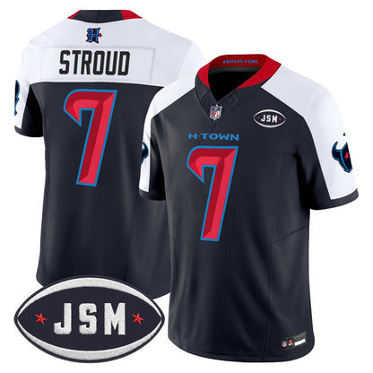 Houston Texan Janice McNair Memorial Patch Vapor Limited Jersey - All Stitched