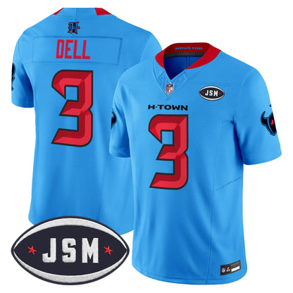 Houston Texan Janice McNair Memorial Patch Vapor Limited Jersey - All Stitched