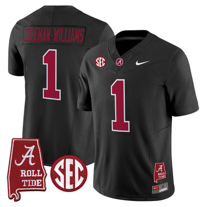 Alabama Crimson Tide 2026 Vapor Limited Jersey - Alabama Map - All Stitched