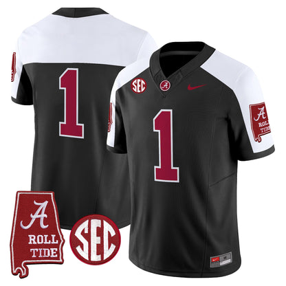 Alabama Crimson Tide 2026 Vapor Limited Jersey - Alabama Map - All Stitched