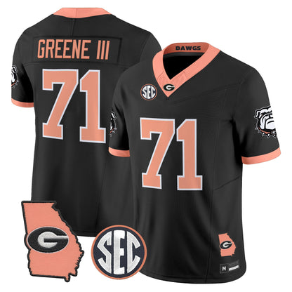 Men's Georgia Bulldogs The Big Peach Vapor Limited Jersey - Stitched