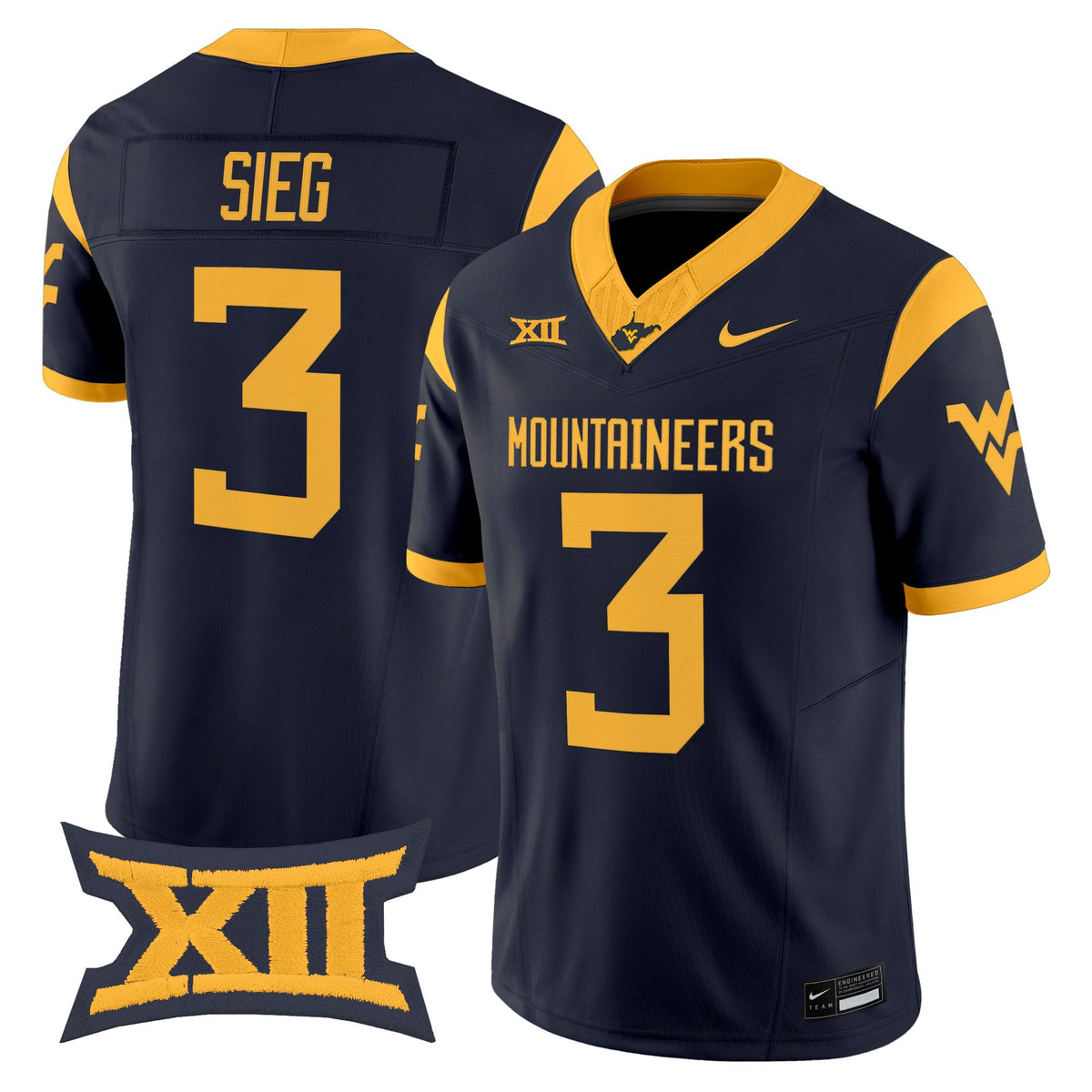 Men's West Virginia Mountaineers 2026 Vapor Limited Jersey - All Stitched