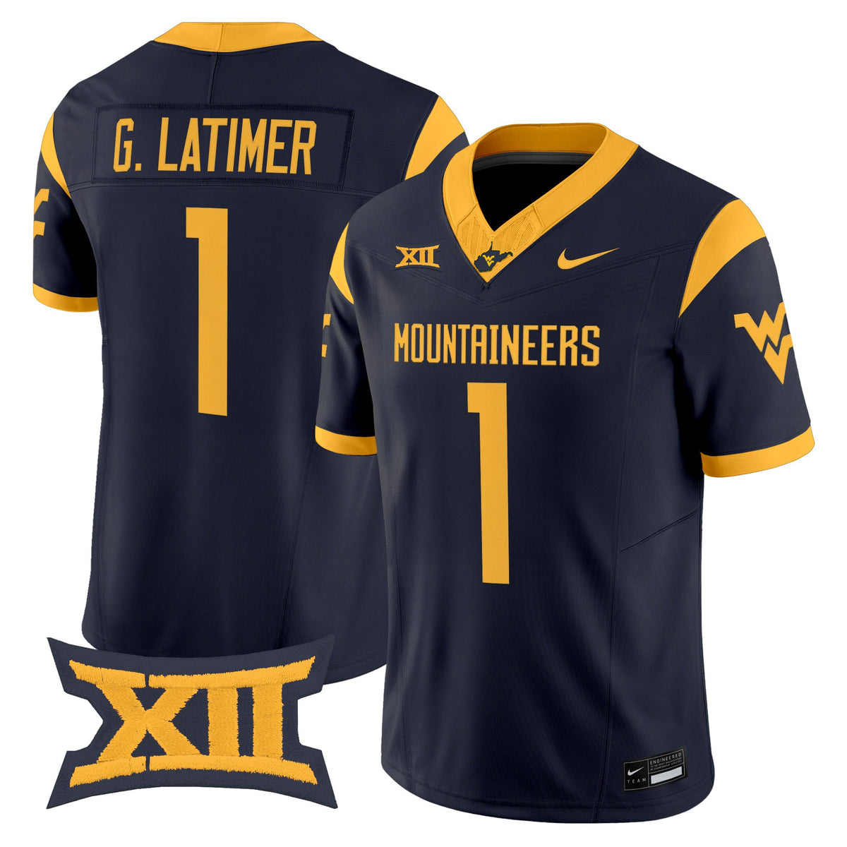 Men's West Virginia Mountaineers 2026 Vapor Limited Jersey - All Stitched