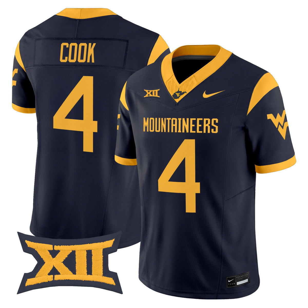Men's West Virginia Mountaineers 2026 Vapor Limited Jersey - All Stitched