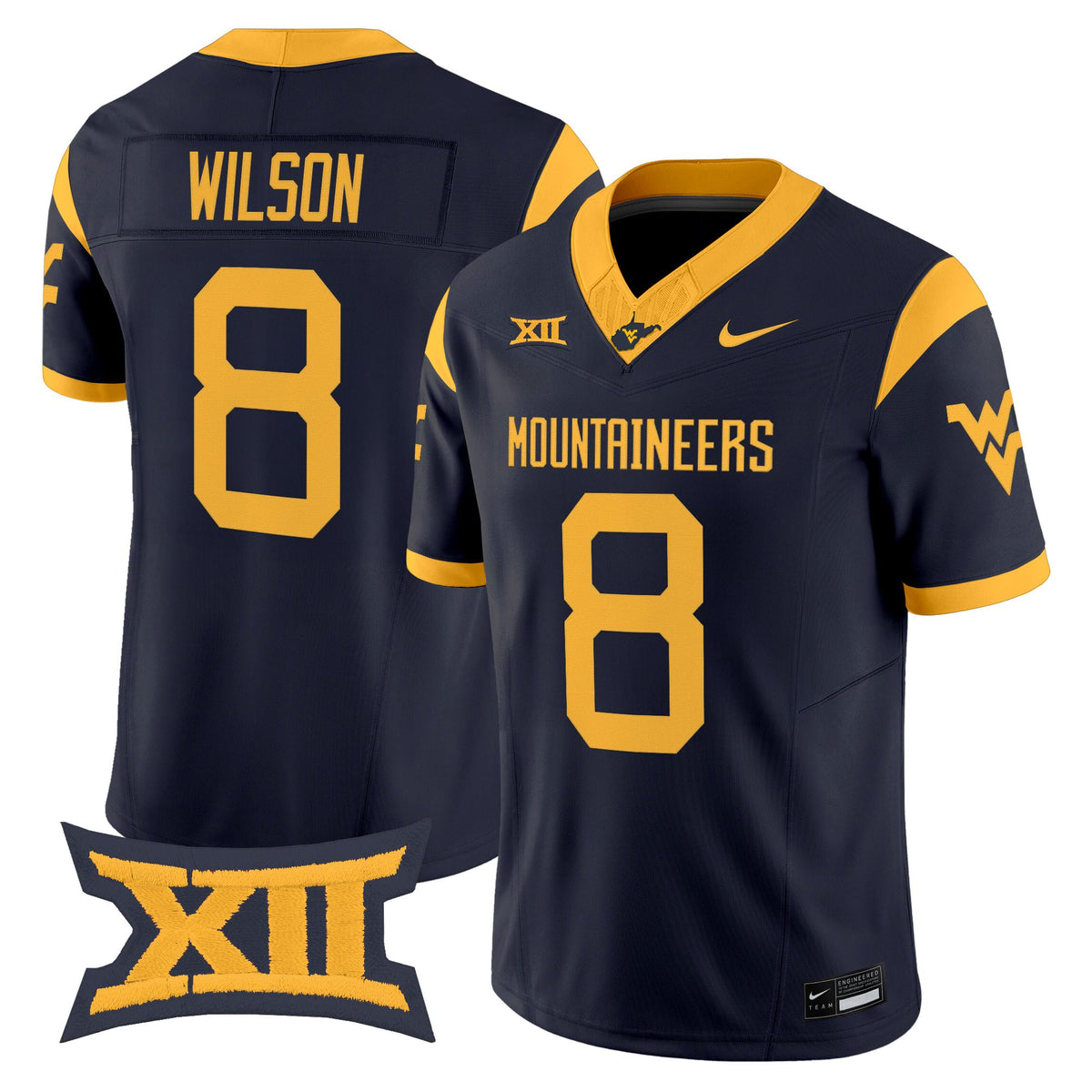 Men's West Virginia Mountaineers 2026 Vapor Limited Jersey - All Stitched