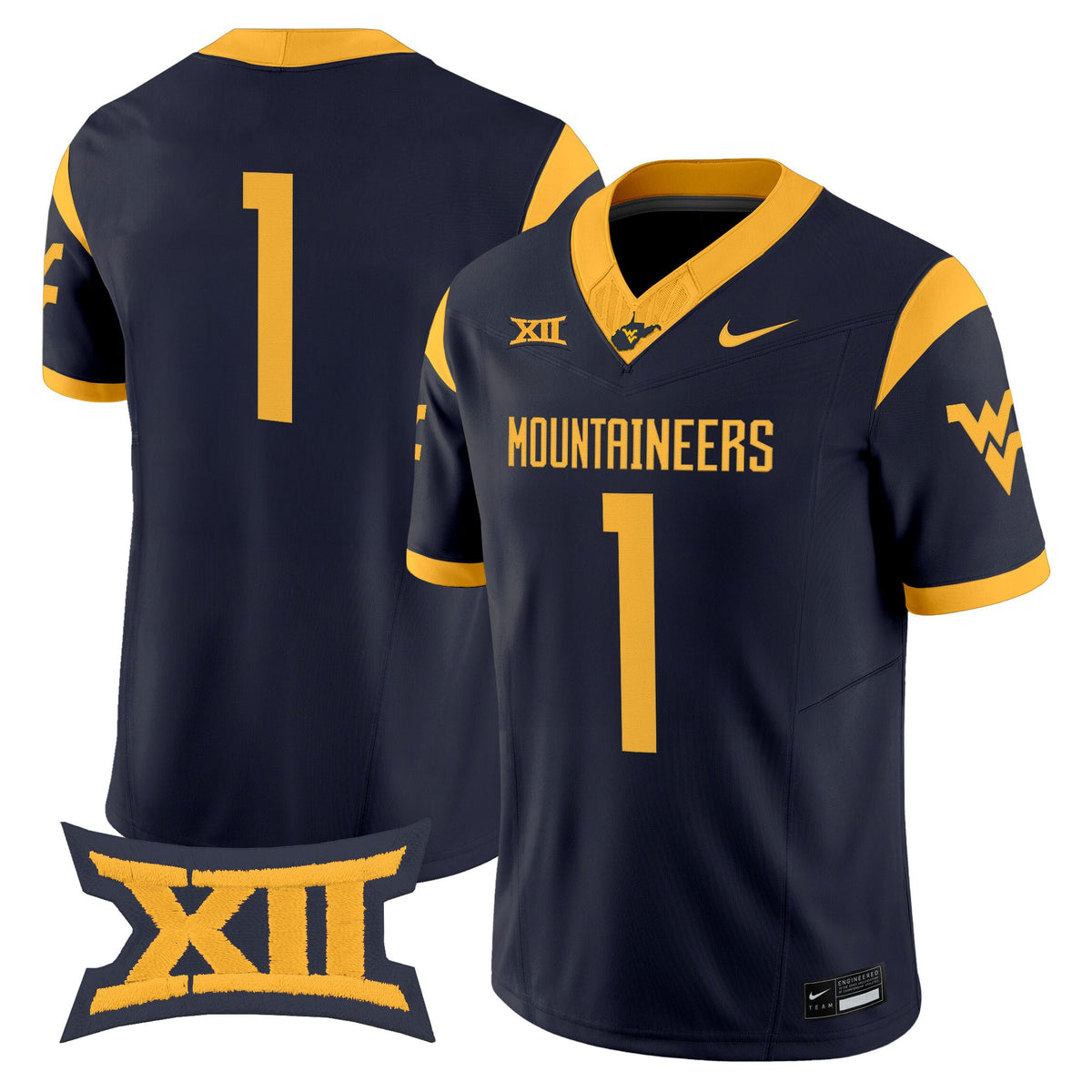 Men's West Virginia Mountaineers 2026 Vapor Limited Jersey - All Stitched