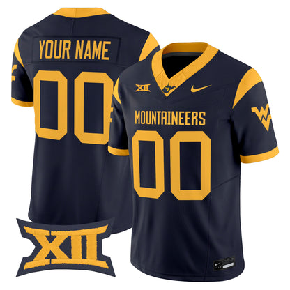 West Virginia Mountaineers 2026 Vapor Limited Custom Jersey - All Stitched