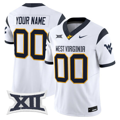 West Virginia Mountaineers 2026 Vapor Limited Custom Jersey - All Stitched