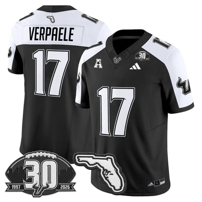 Men's South Florida Bulls 30th Anniversary Patch Vapor Limited Jersey - All Stitched