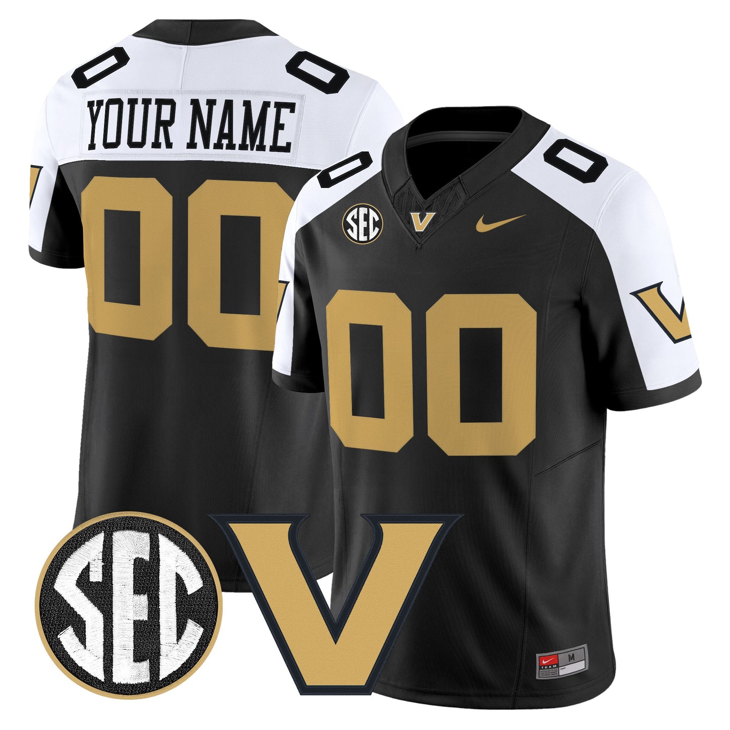 Vanderbilt Commodores 2026 Vapor Limited Custom Jersey - All Stitched