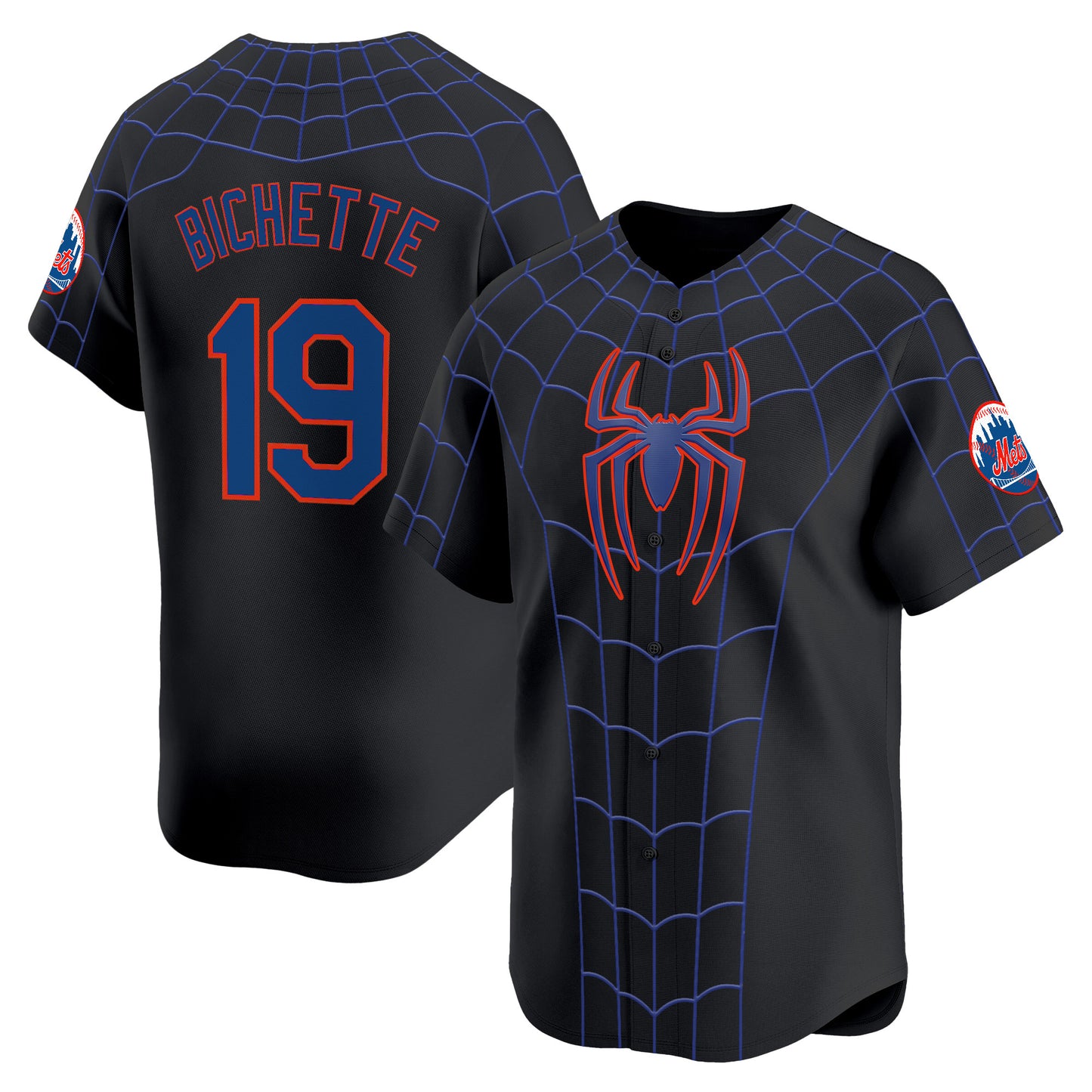 Men's New York Mets x Spider Man Brand New Day Vapor Premier Limited Jersey - Stitched