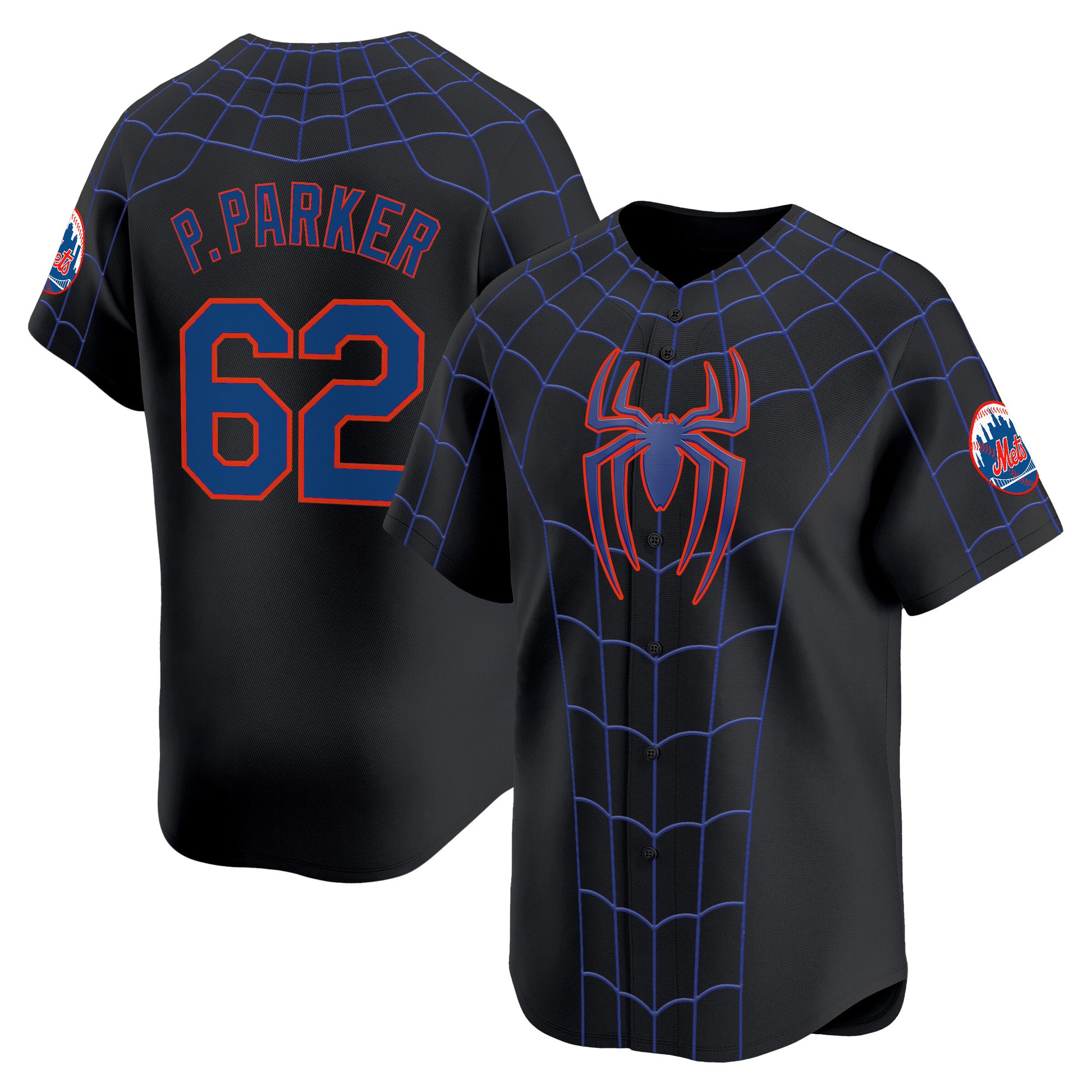 Men's New York Mets x Spider Man Brand New Day Vapor Premier Limited Jersey - Stitched