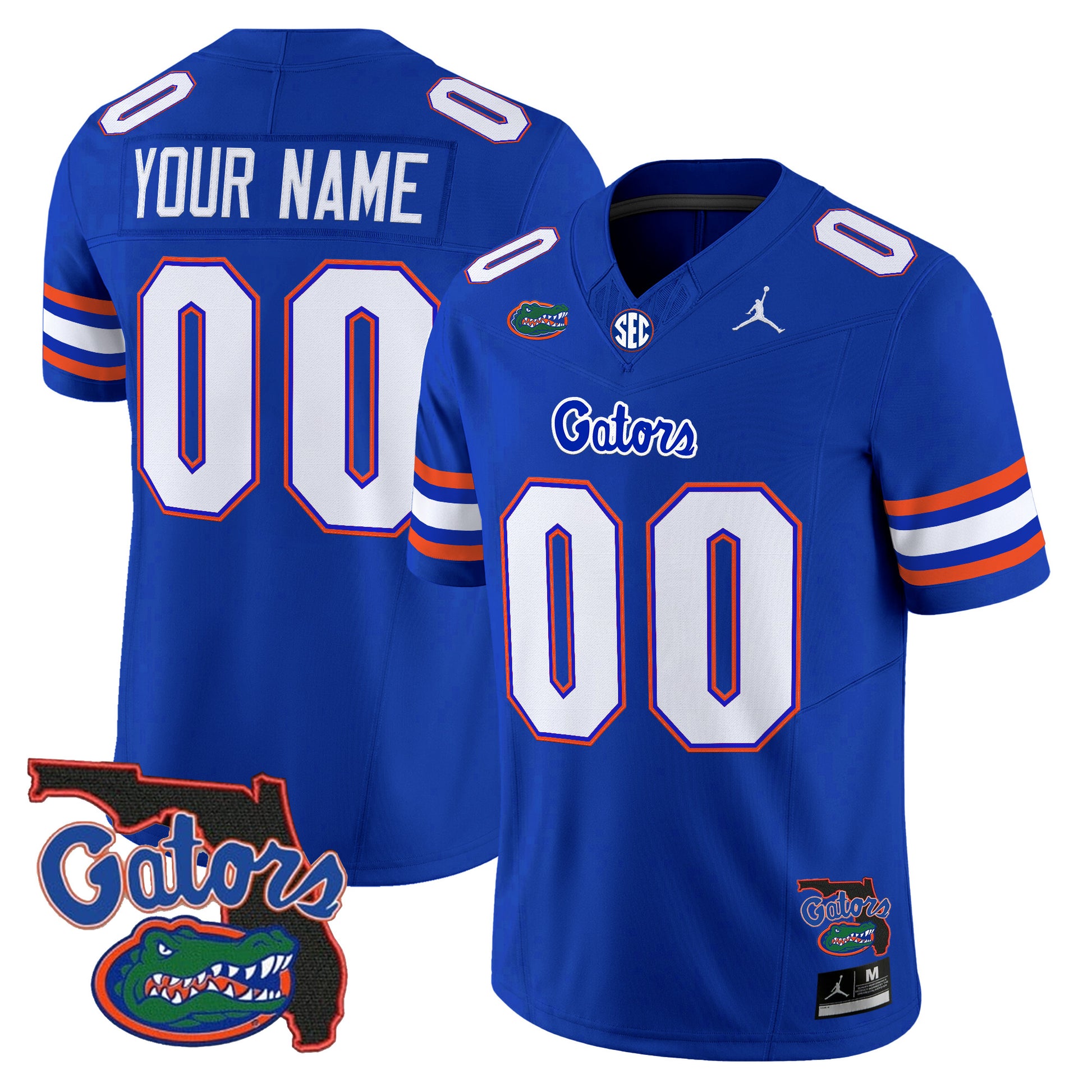 Florida Gators 2026 Florida Patch Vapor Limited Custom Jersey - All Stitched