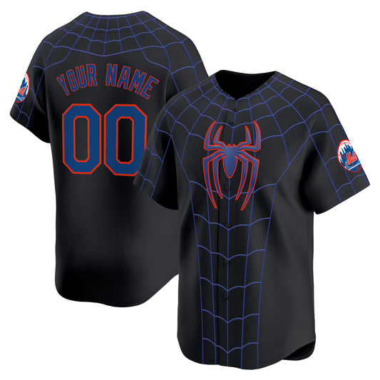 New York Mets x Spider Man Brand New Day Vapor Premier Limited Custom Jersey - Stitched