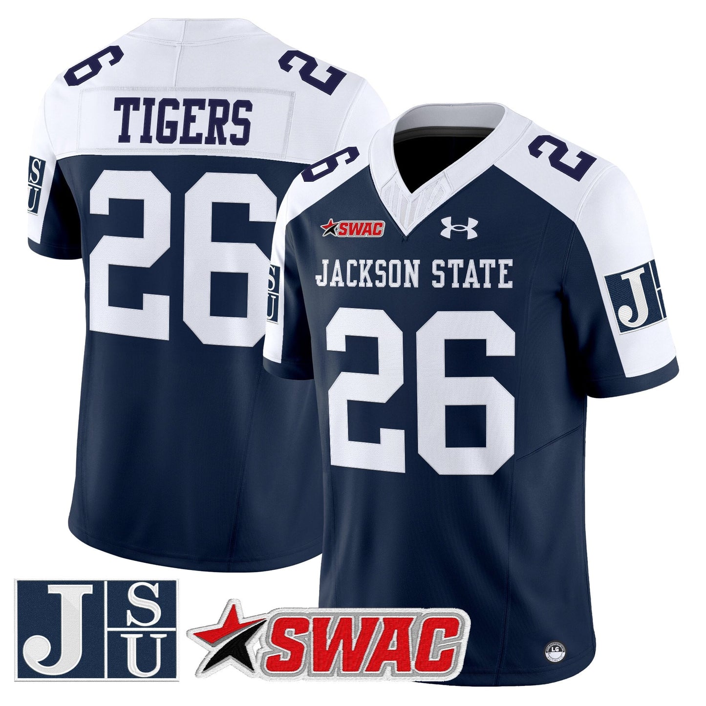 Men's Jackson State Tigers 2026 Vapor Limited Jersey - All Stitched