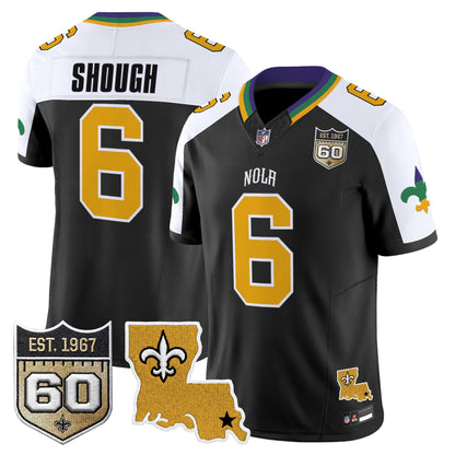 Men's Saints 2026 New Orleans City Vapor Limited Jersey - 60th Anniversary Patch - All Stitched