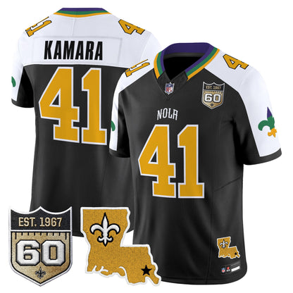 Men's Saints 2026 New Orleans City Vapor Limited Jersey - 60th Anniversary Patch - All Stitched