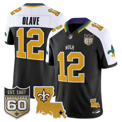 Men's Saints 2026 New Orleans City Vapor Limited Jersey - 60th Anniversary Patch - All Stitched