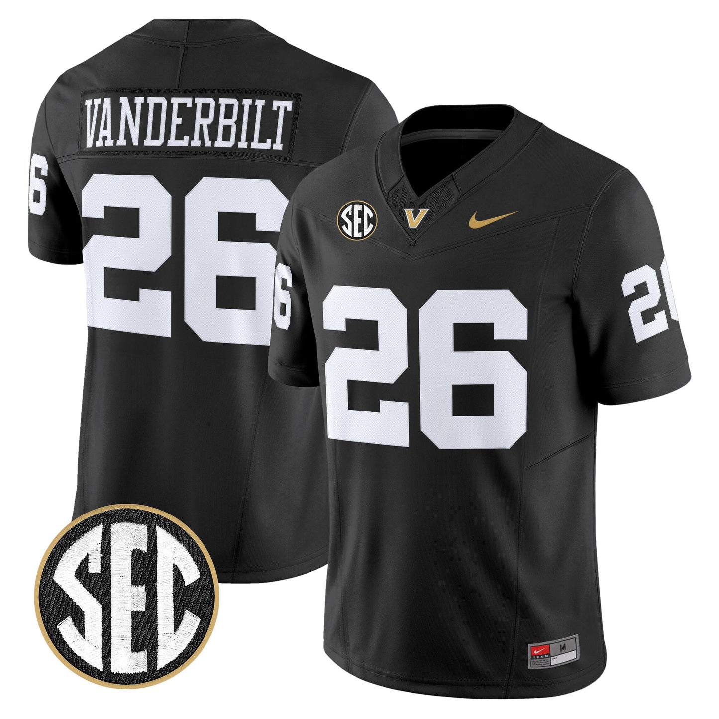Men's Vanderbilt Commodores 2026 Vapor Limited Jersey - All Stitched