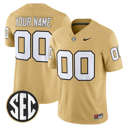 Vanderbilt Commodores 2026 Vapor Limited Custom Jersey V2 - All Stitched
