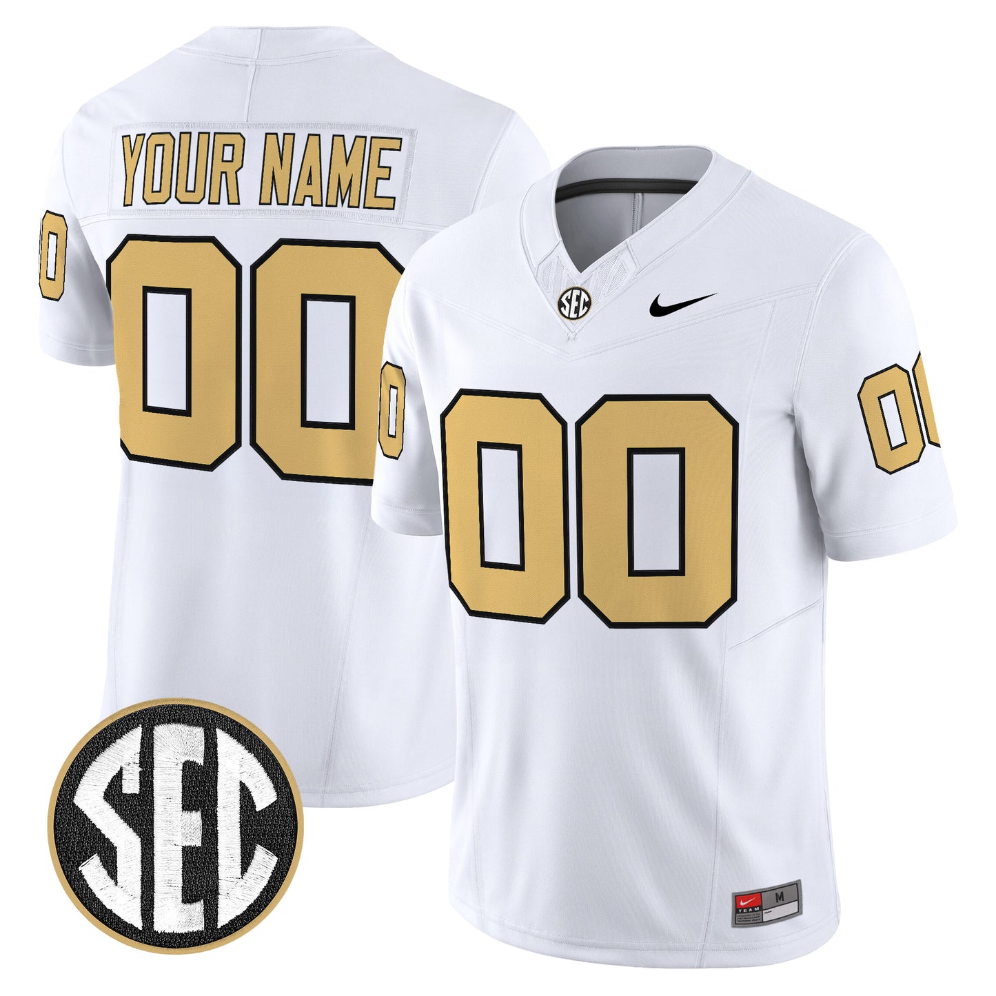 Vanderbilt Commodores 2026 Vapor Limited Custom Jersey V2 - All Stitched