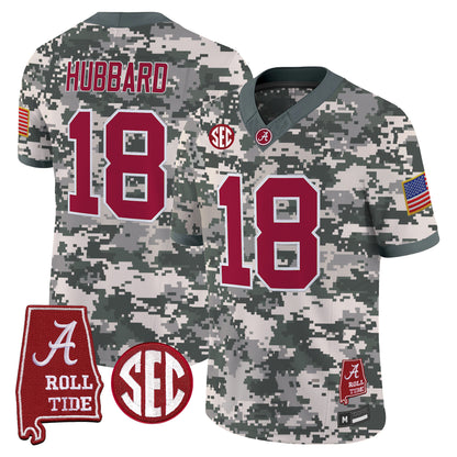 Alabama Crimson Tide Camouflage Edition 2026 Vapor Limited Jersey - Alabama Map -  Stitched
