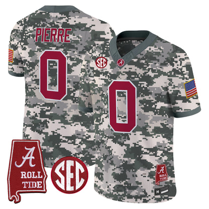Alabama Crimson Tide Camouflage Edition 2026 Vapor Limited Jersey - Alabama Map -  Stitched