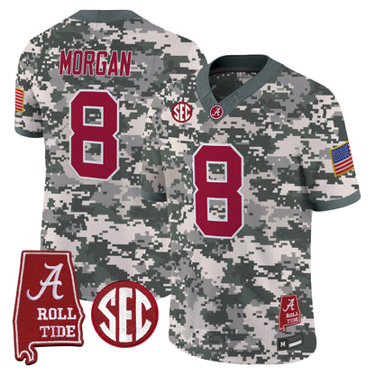 Alabama Crimson Tide Camouflage Edition 2026 Vapor Limited Jersey - Alabama Map -  Stitched