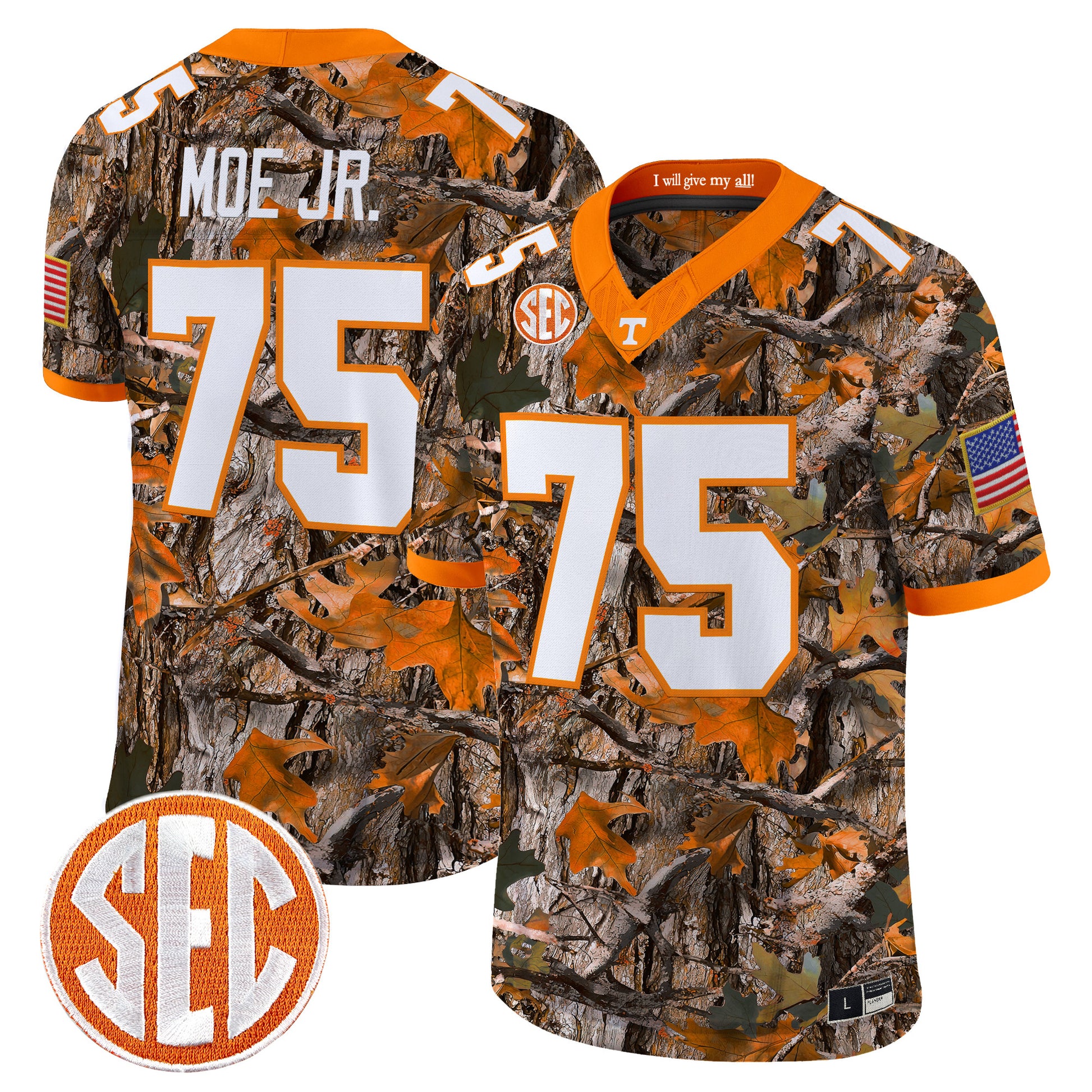 Tennessee Volunteers Camouflage Edition 2026 Vapor Limited Jersey - All Stitched