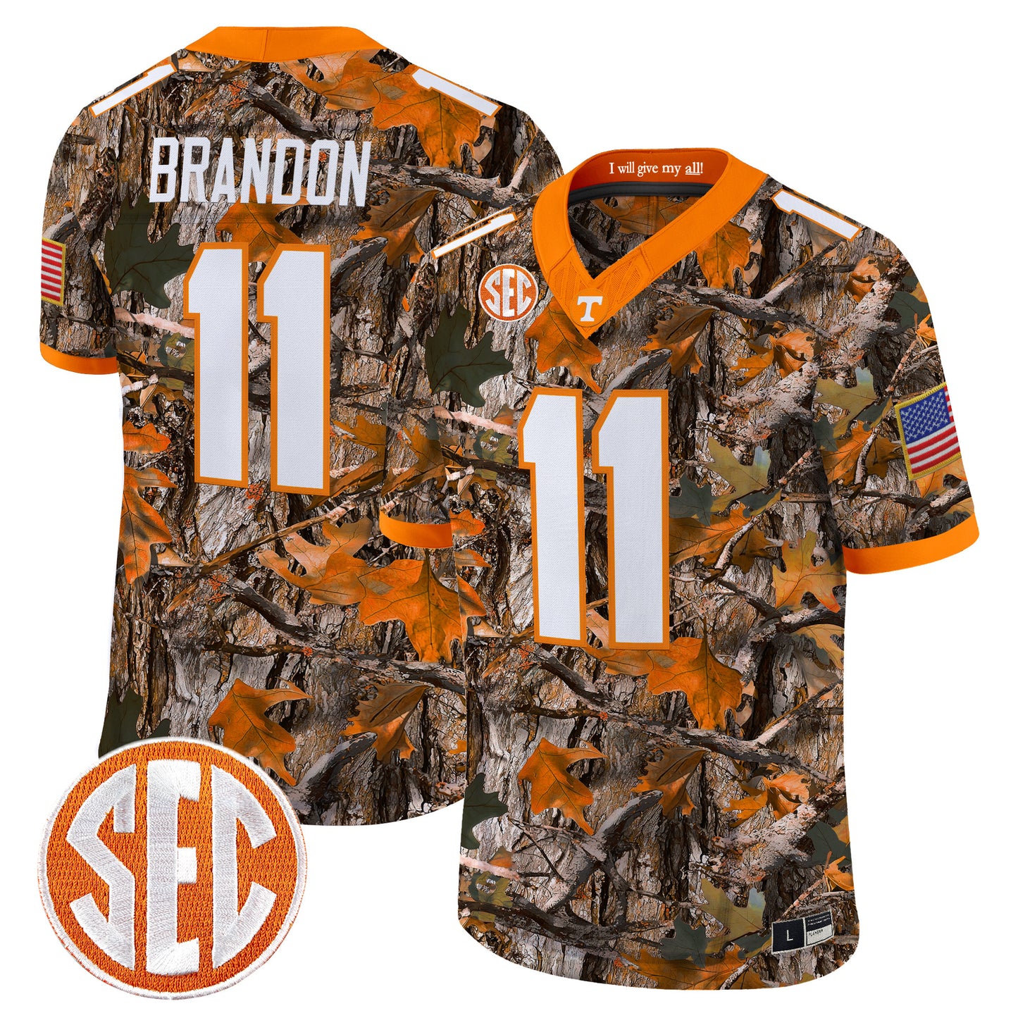 Tennessee Volunteers Camouflage Edition 2026 Vapor Limited Jersey - All Stitched