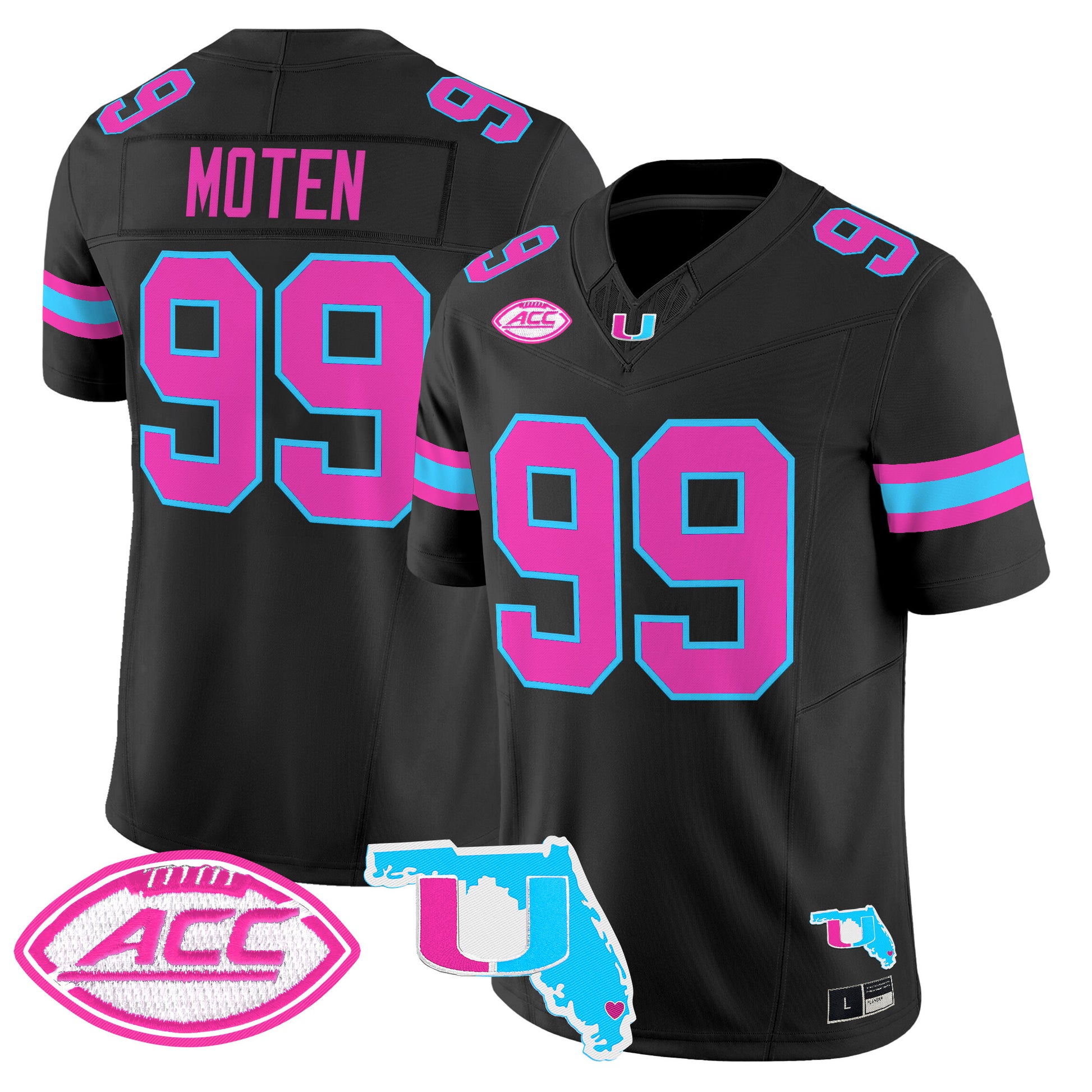Men's Miami Hurricanes Vice City Vapor Limited Jersey - All Stitched