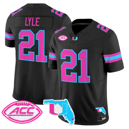 Men's Miami Hurricanes Vice City Vapor Limited Jersey - All Stitched