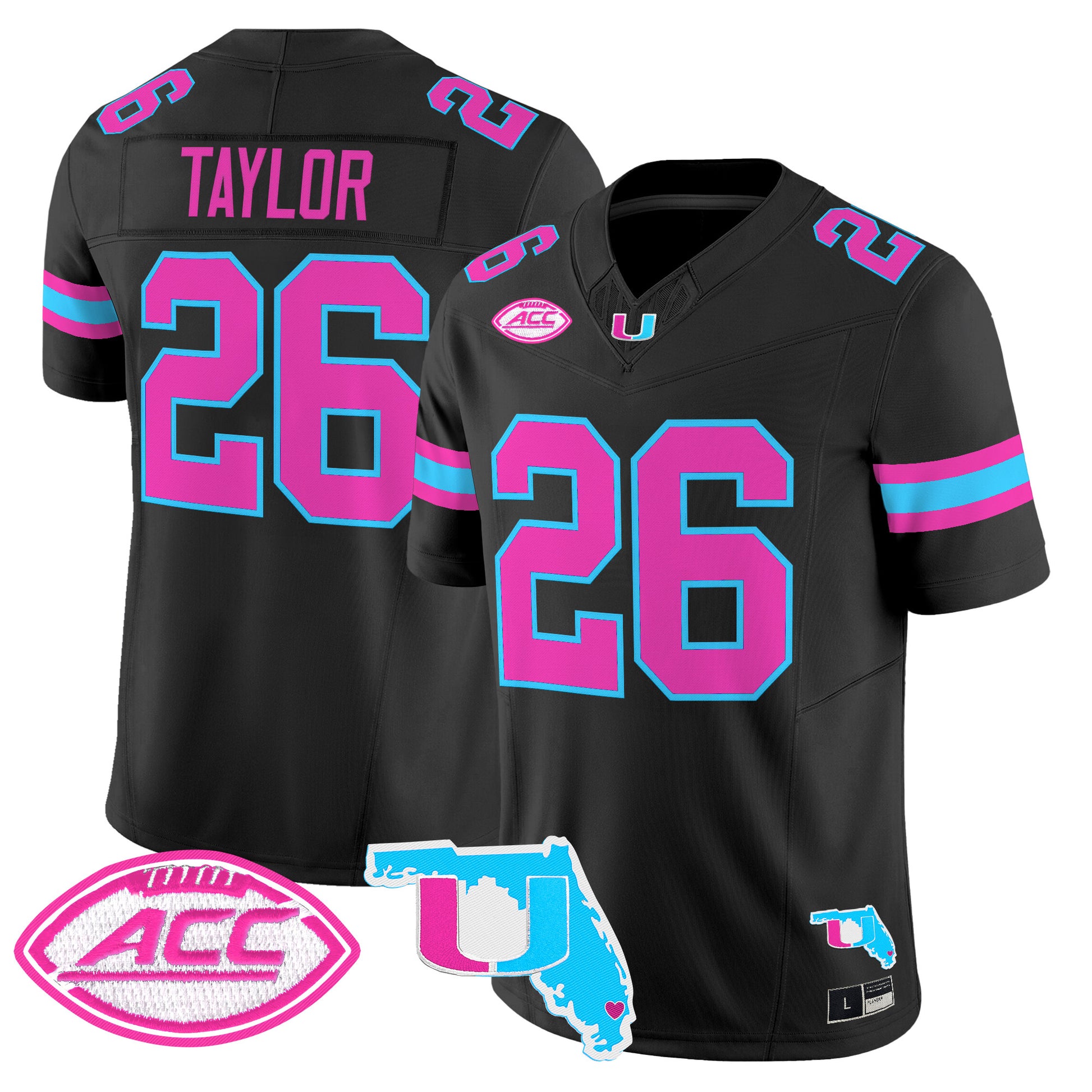 Men's Miami Hurricanes Vice City Vapor Limited Jersey - All Stitched