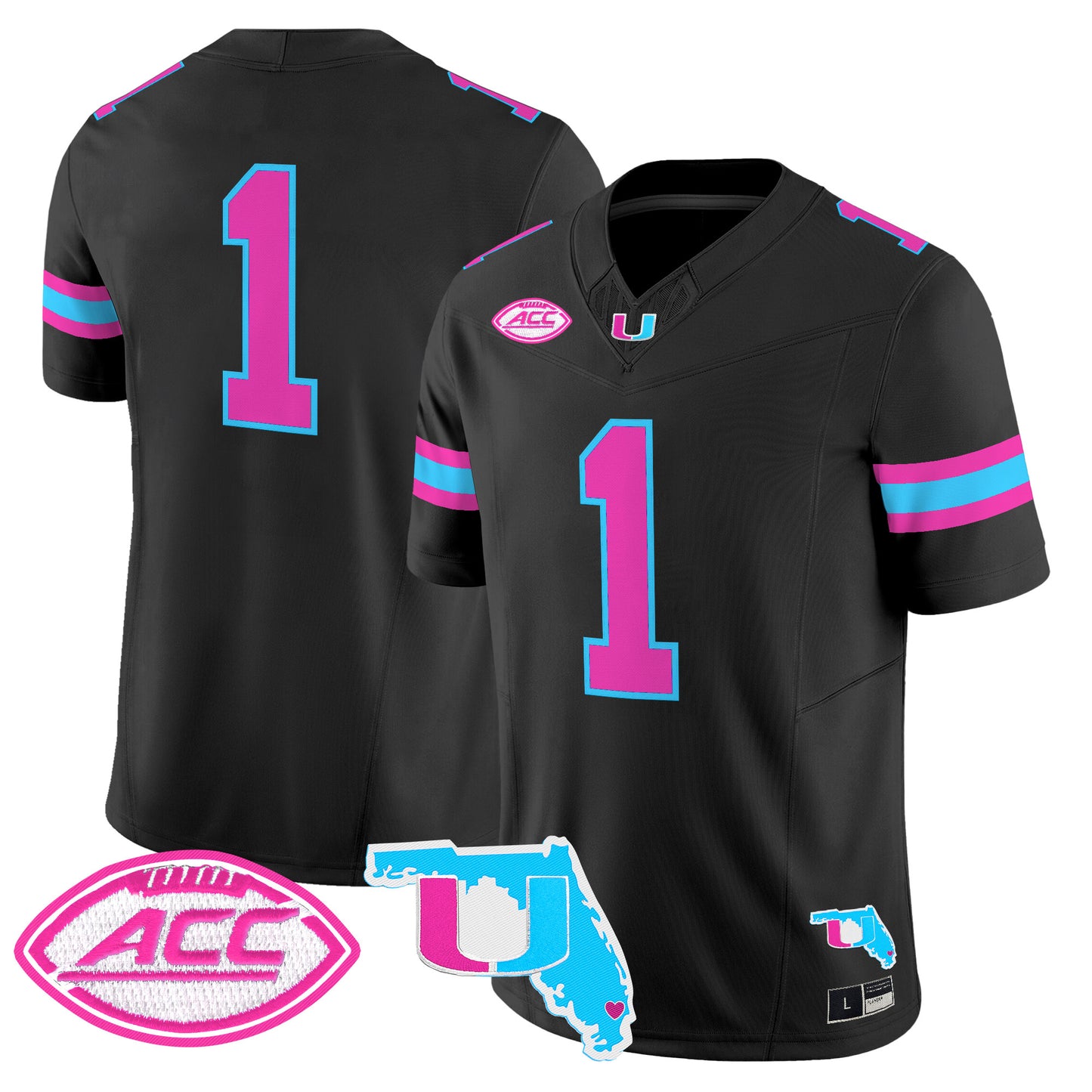 Men's Miami Hurricanes Vice City Vapor Limited Jersey - All Stitched