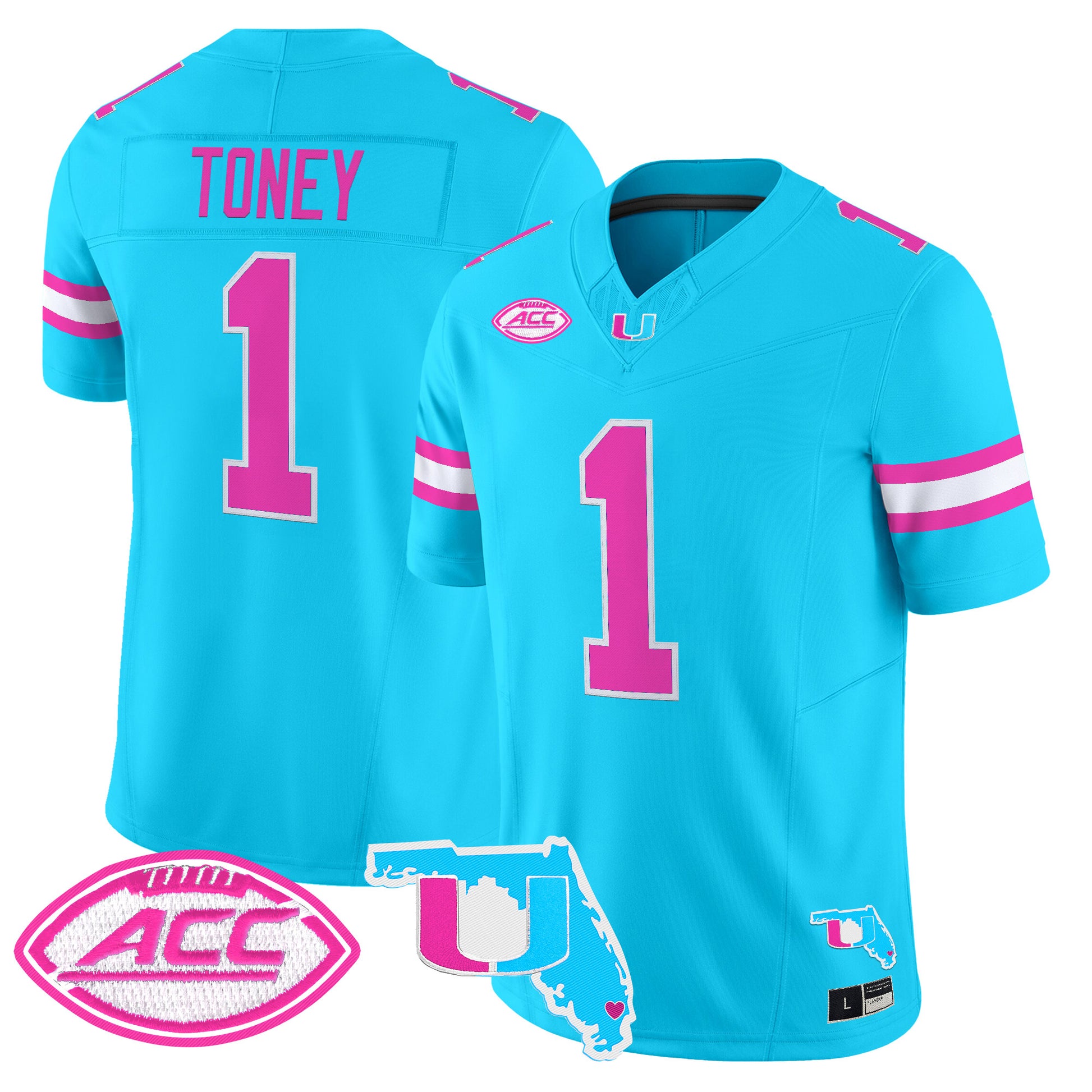 Men's Miami Hurricanes Vice City Vapor Limited Jersey - All Stitched