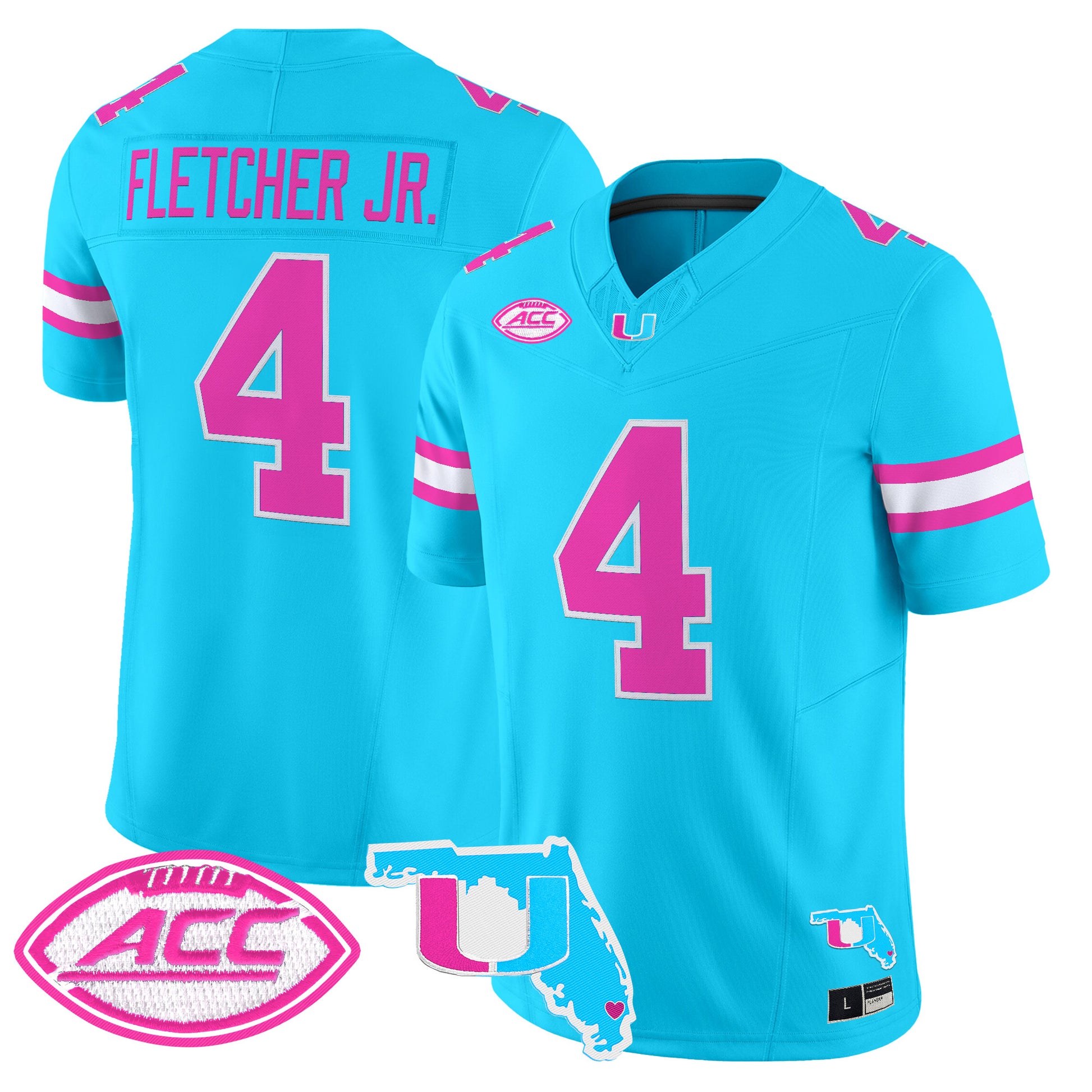 Men's Miami Hurricanes Vice City Vapor Limited Jersey - All Stitched