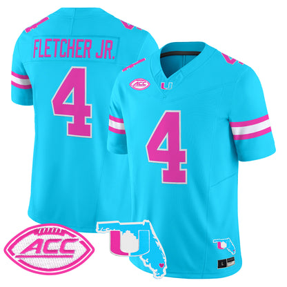 Men's Miami Hurricanes Vice City Vapor Limited Jersey - All Stitched