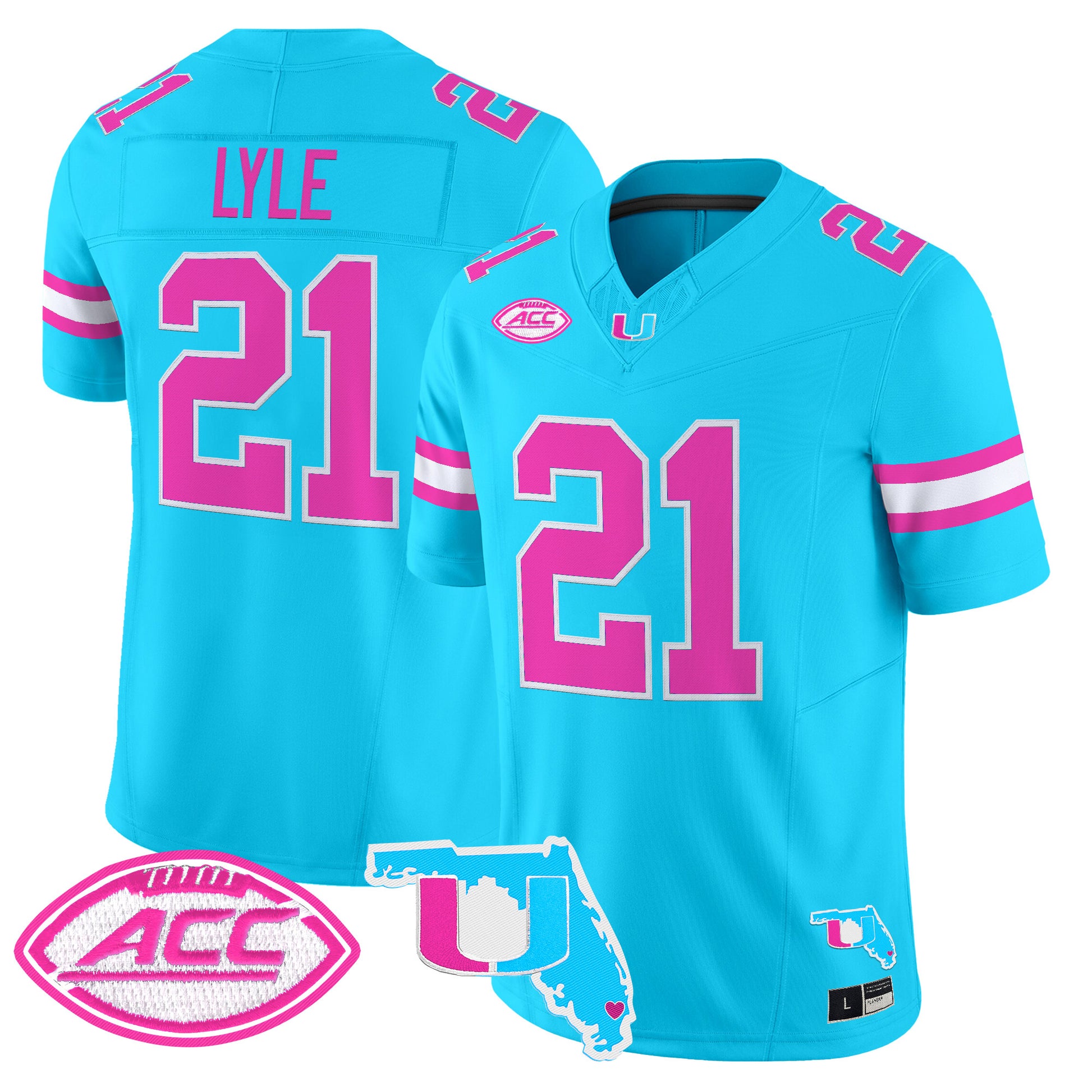 Men's Miami Hurricanes Vice City Vapor Limited Jersey - All Stitched