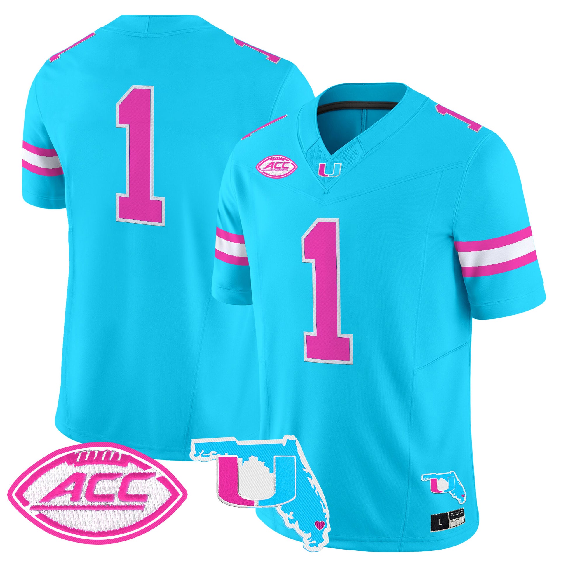Men's Miami Hurricanes Vice City Vapor Limited Jersey - All Stitched