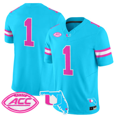 Men's Miami Hurricanes Vice City Vapor Limited Jersey - All Stitched