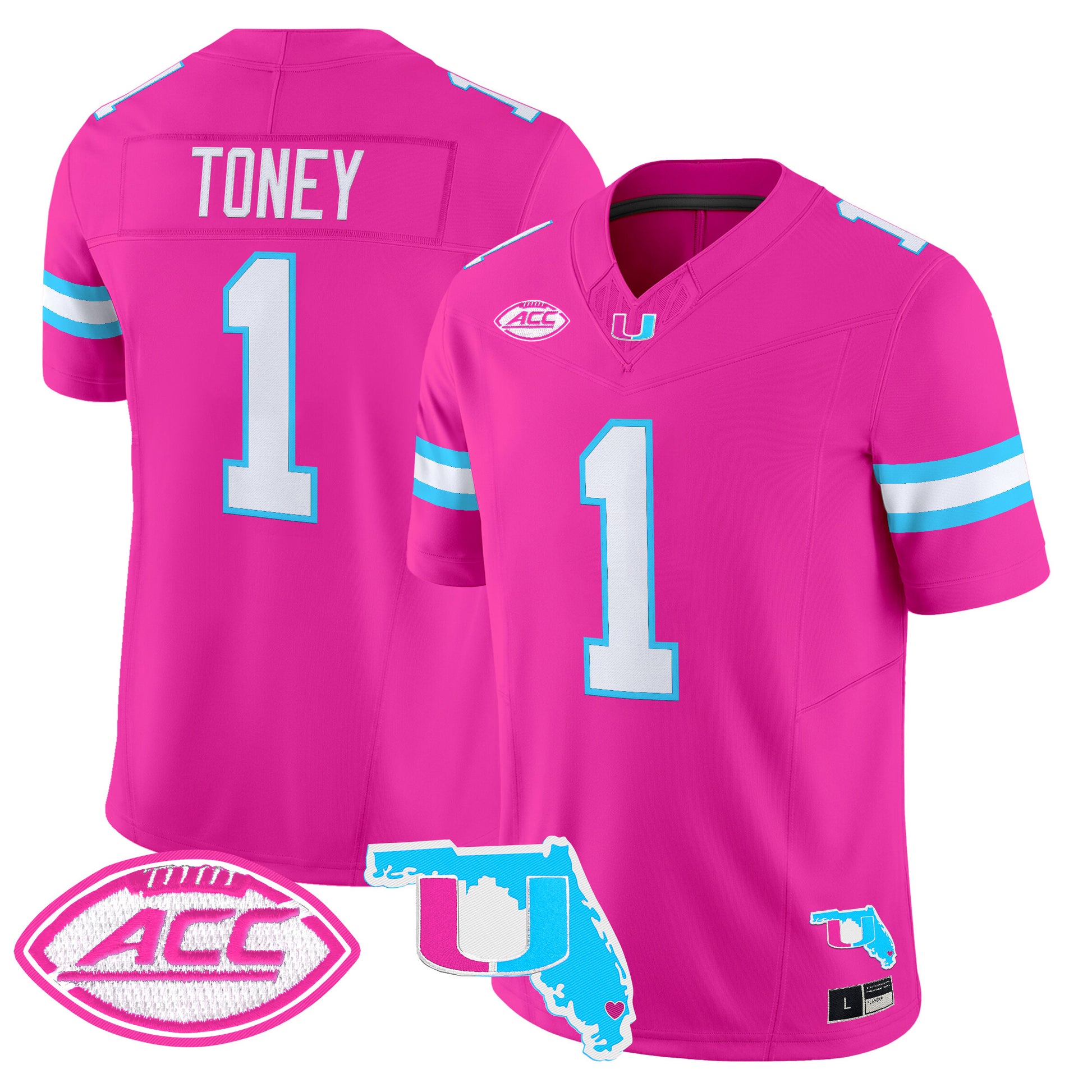 Men's Miami Hurricanes Vice City Vapor Limited Jersey - All Stitched