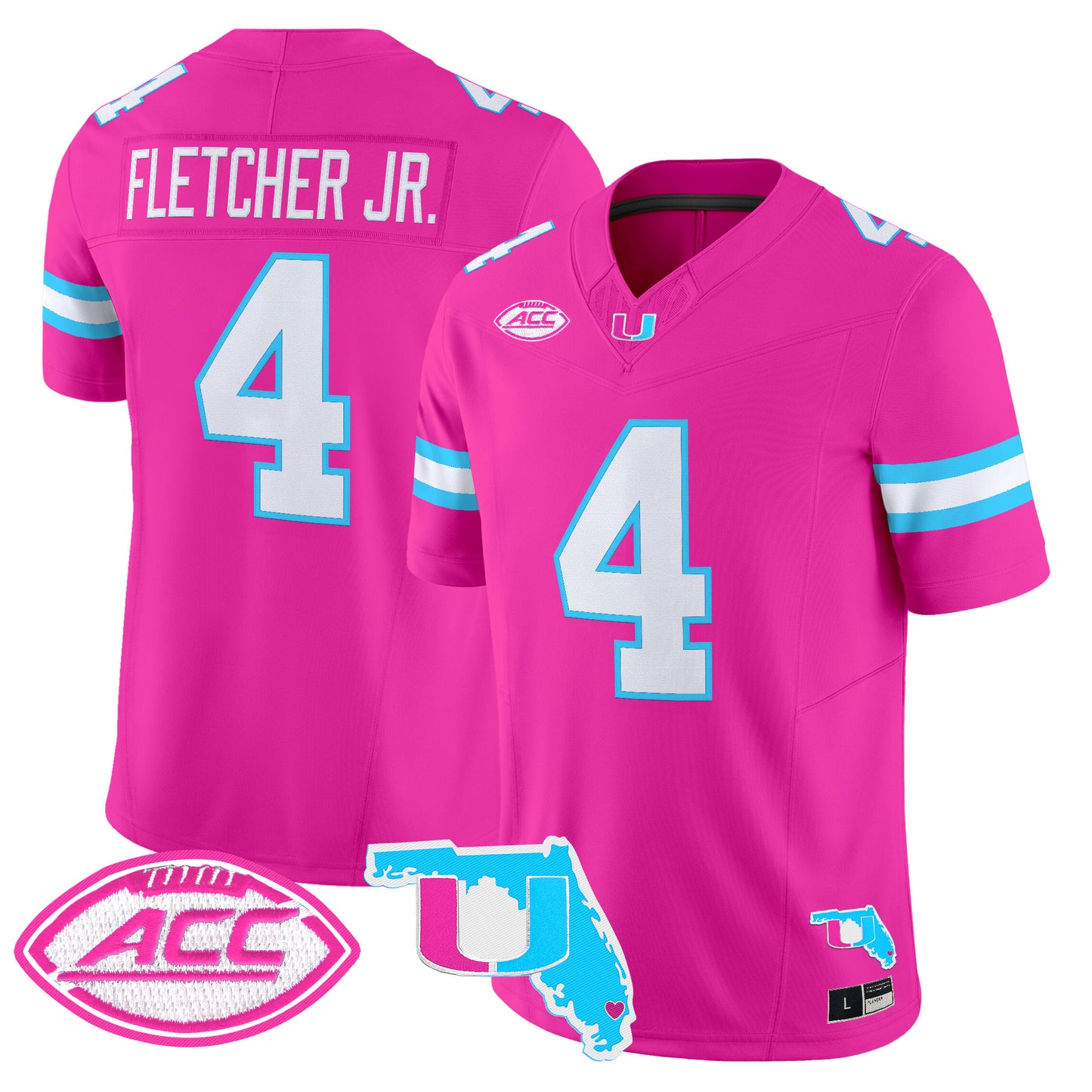 Men's Miami Hurricanes Vice City Vapor Limited Jersey - All Stitched