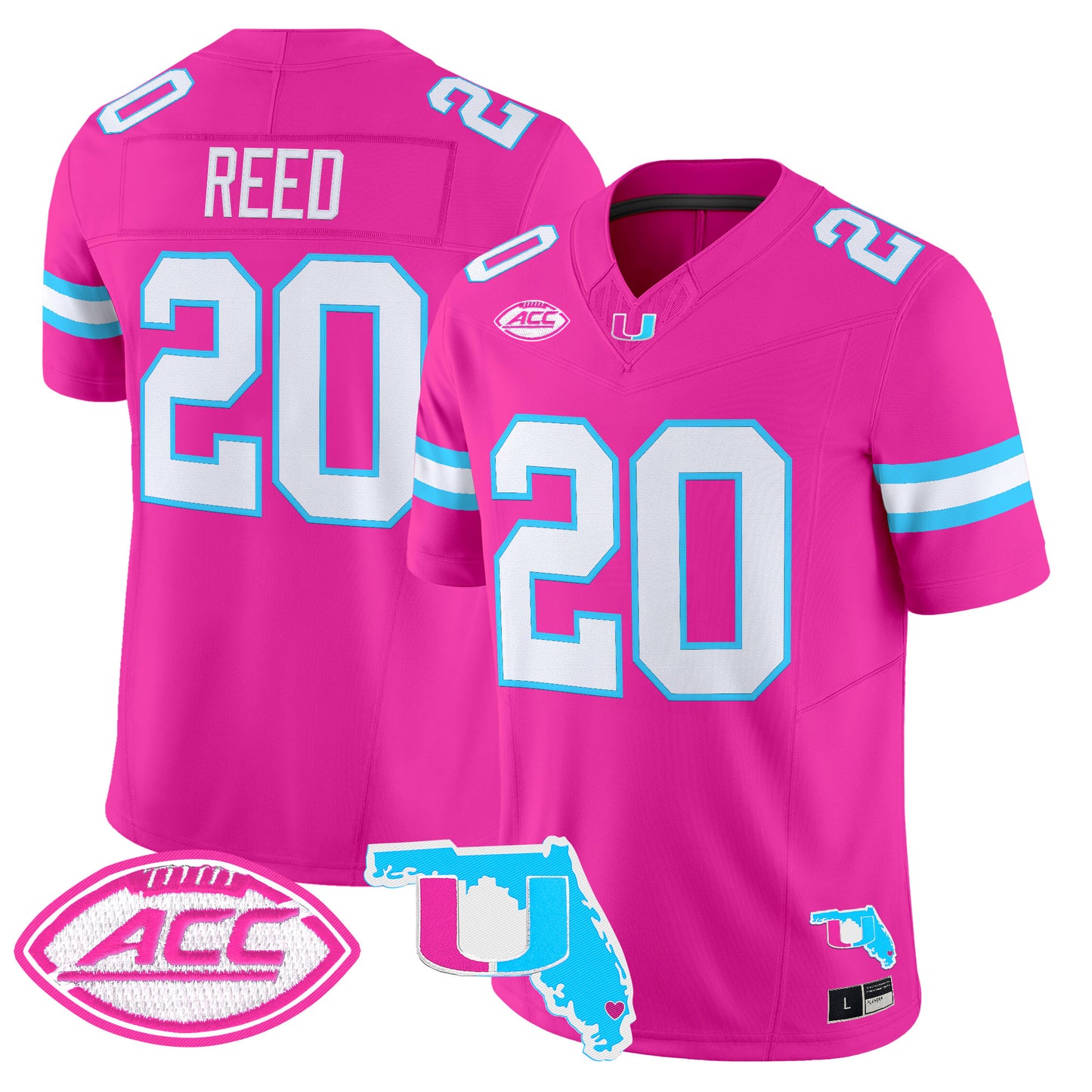 Men's Miami Hurricanes Vice City Vapor Limited Jersey - All Stitched