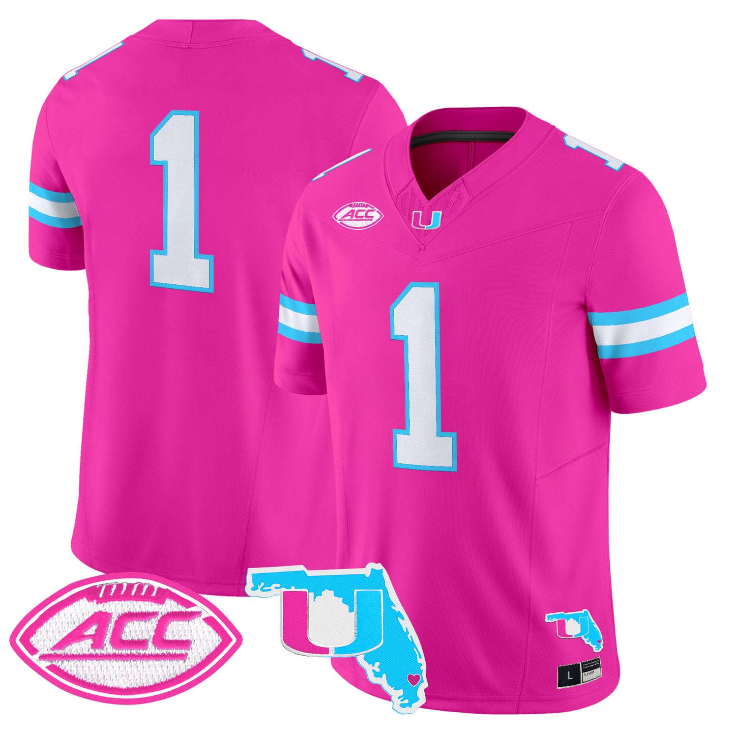 Men's Miami Hurricanes Vice City Vapor Limited Jersey - All Stitched