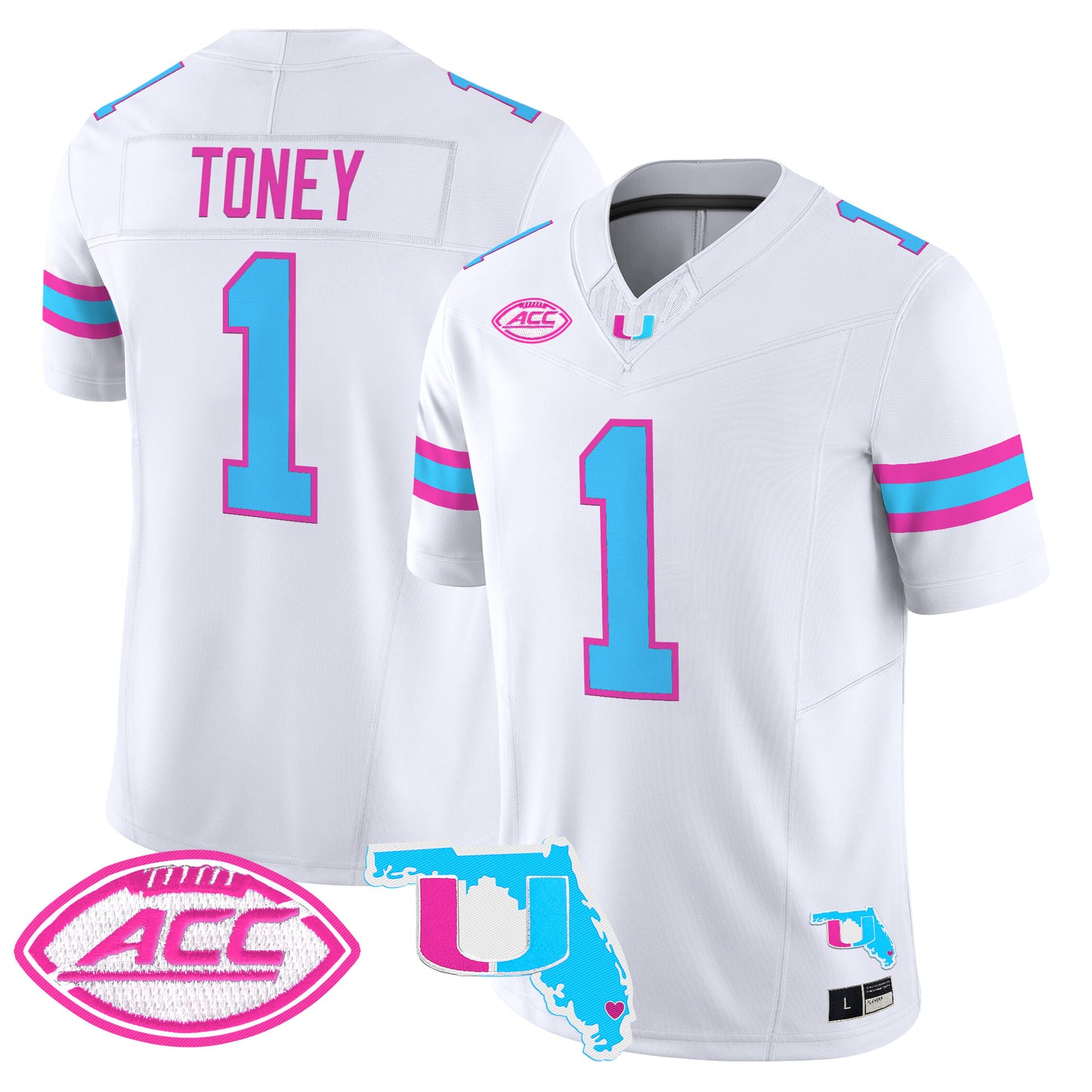 Men's Miami Hurricanes Vice City Vapor Limited Jersey - All Stitched