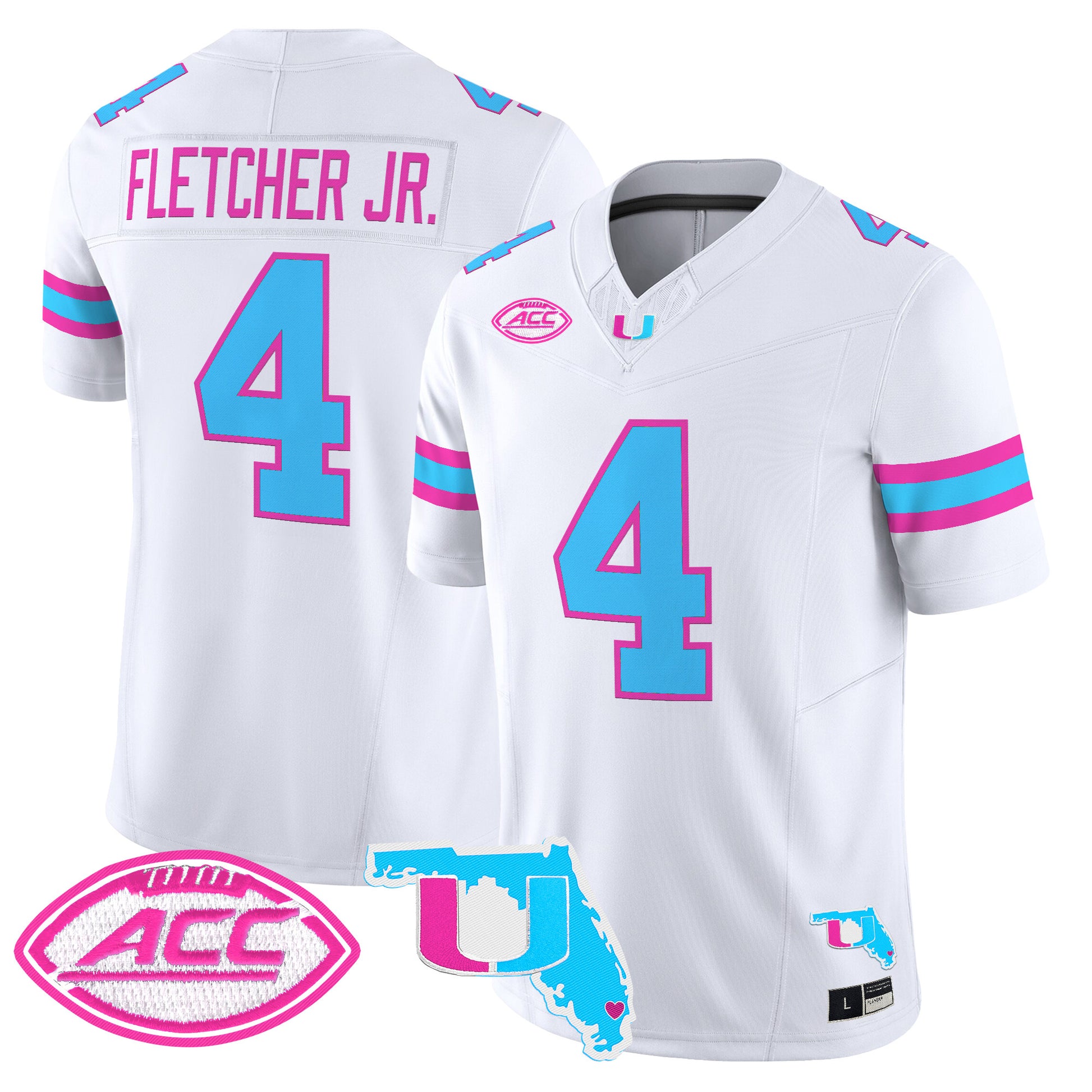 Men's Miami Hurricanes Vice City Vapor Limited Jersey - All Stitched