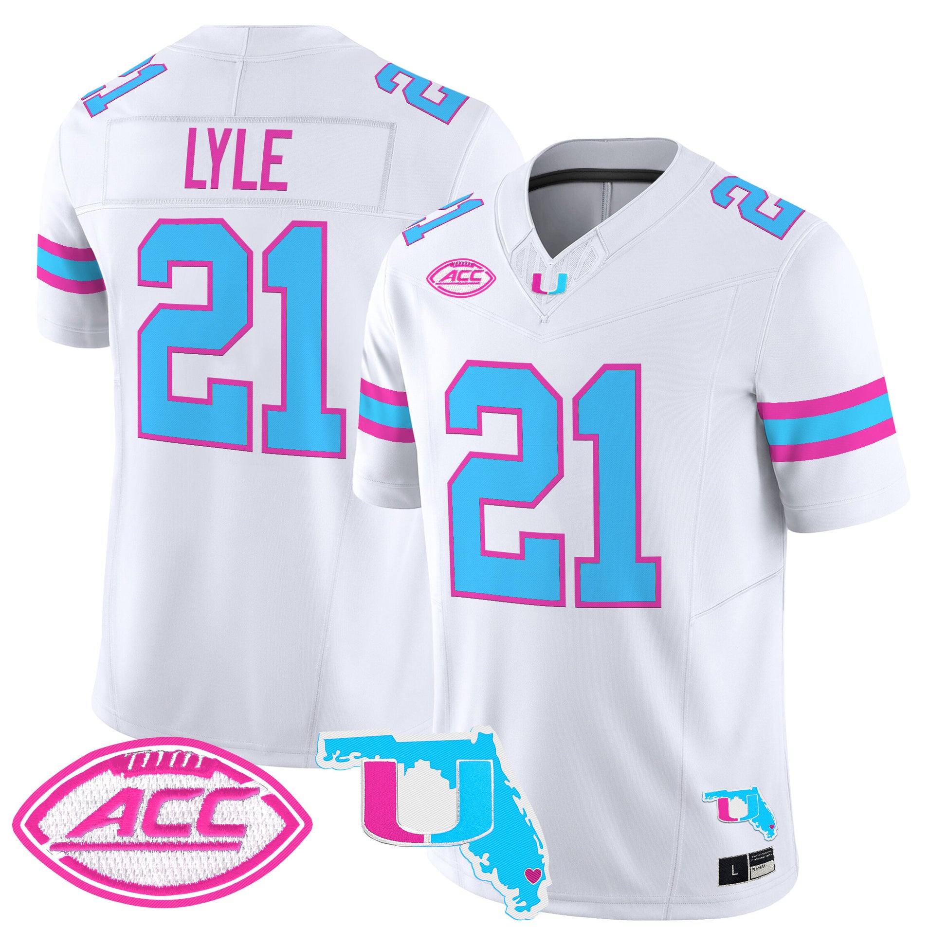 Men's Miami Hurricanes Vice City Vapor Limited Jersey - All Stitched