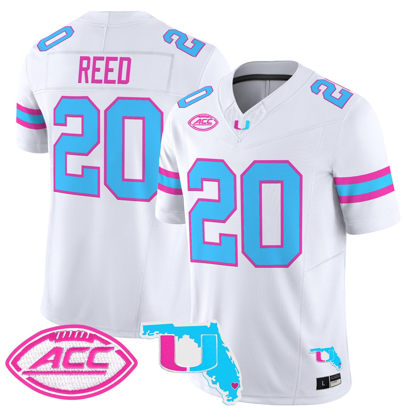 Men's Miami Hurricanes Vice City Vapor Limited Jersey - All Stitched