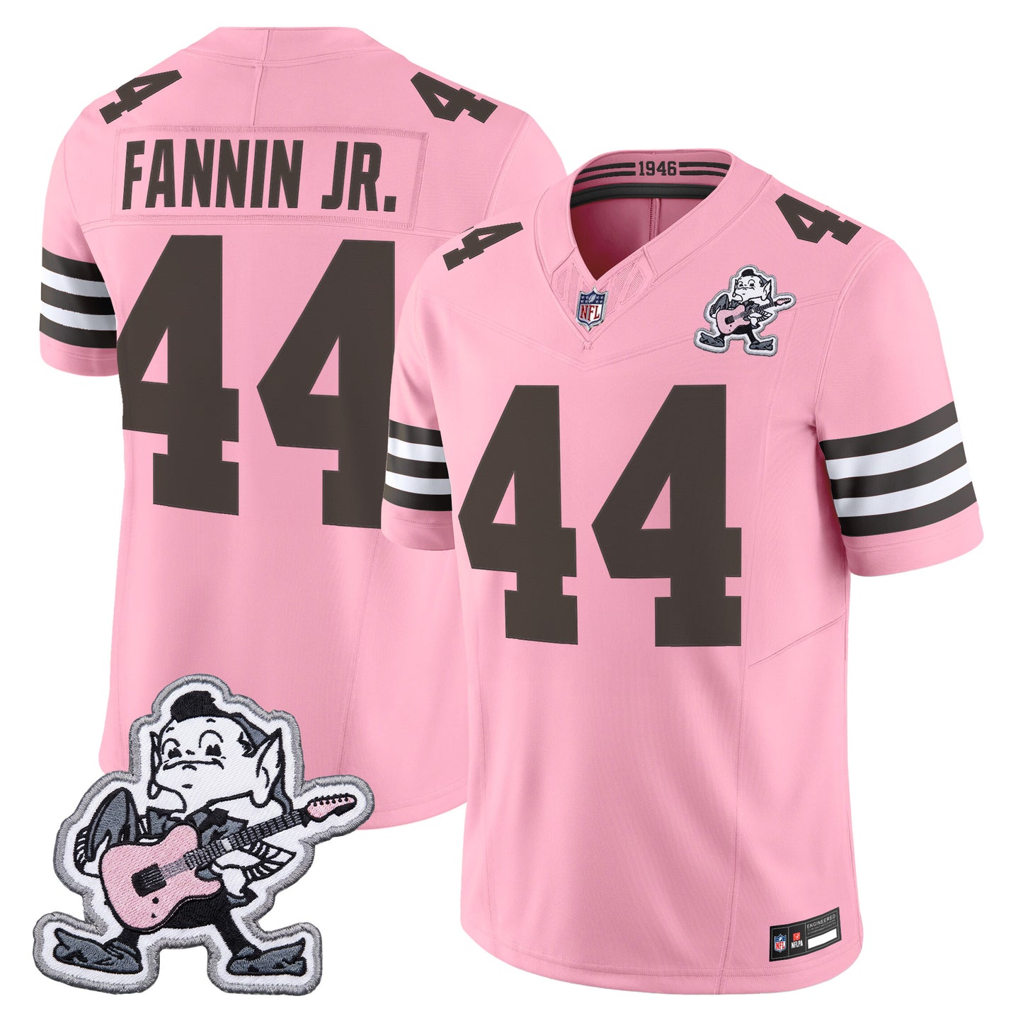 Men's Cleveland Browns MGK Patch Vapor Limited Jersey -  Stitched
